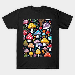 colorful mushrooms T-Shirt